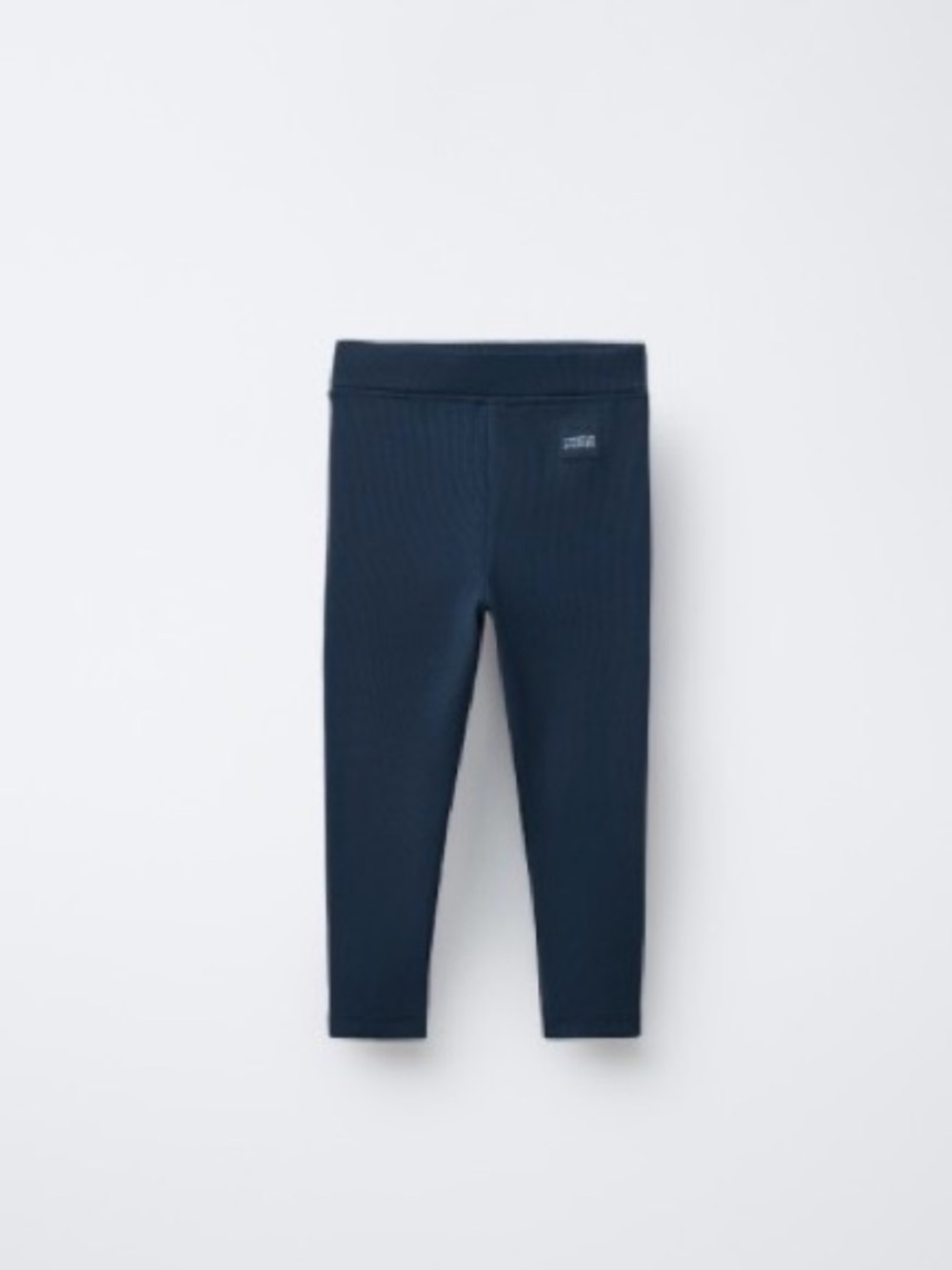 Zara Kids Navy Ribbed Stretch Leggings